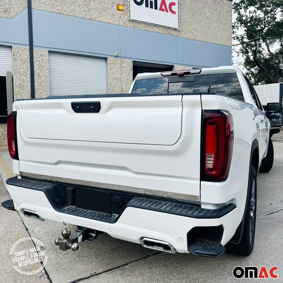 Ford F-150 Tailgate Trim - Rear - Omac - S.Steel Gloss - Silver - '09-'14